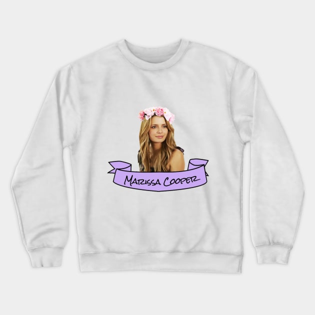 Marissa Cooper Flower Crown Crewneck Sweatshirt by lunalovebad